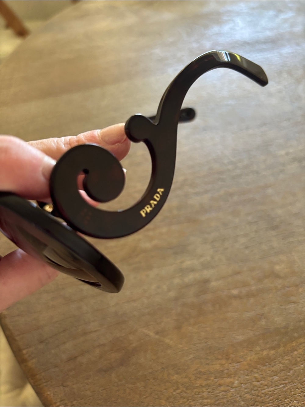 Prada Tortoiseshell Round Women's Sunglasses - Brown Lenses - Picture 7 of 9